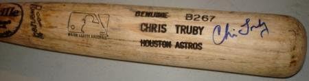 Chris Truby Autographed Game Used Baseball Bat (Astros) - MLB Autographed Game Used Bats