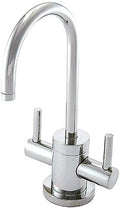 Brasstech 106 Contemporary Double Handle Hot and Cold Water Dispenser Faucet, Satin Nickel