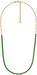 Fossil Women's Gold-Tone Stainless Steel Pendant Chain Necklace for Women