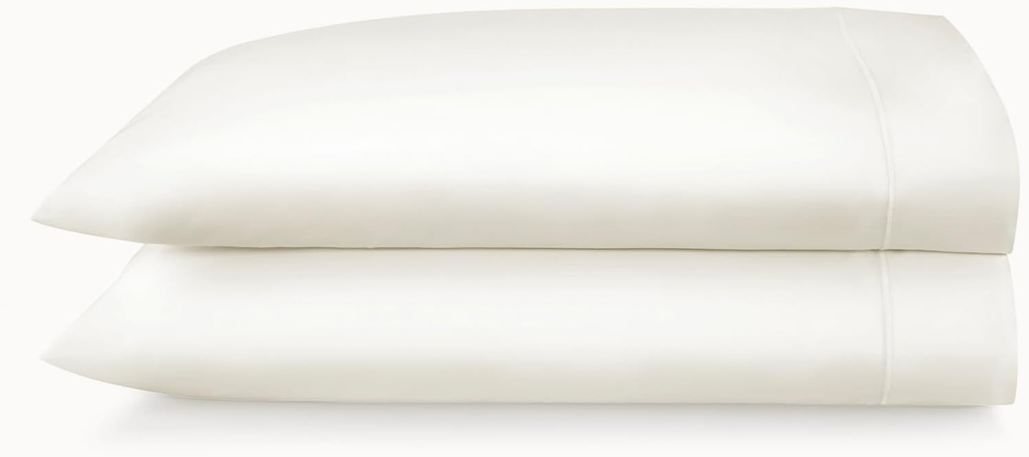 Peacock Alley Soprano Sateen Pillow Cases - Ivory, Standard