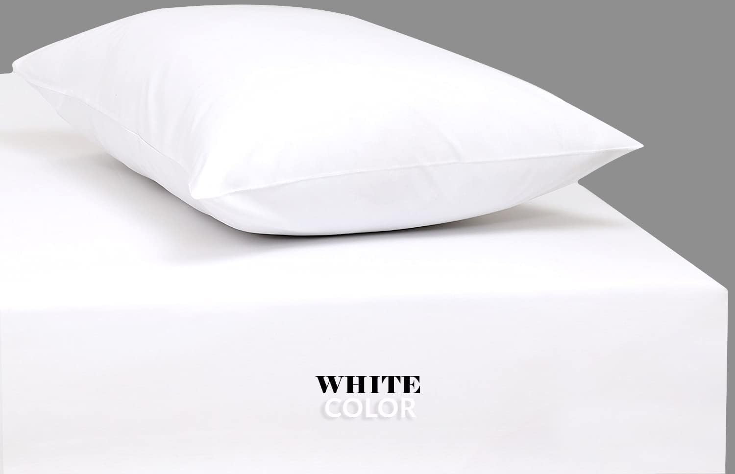 GOLD TEXTILES Bulk Pack of 72 Egyptian Cotton Standard/Queen Size Pillowcases, White T300-22'x32' (Fits up-to 20' X30' Pillow)- Ideal for use Hotels, Hospitals, School Hostel (Pillowcases - 72 Pack)