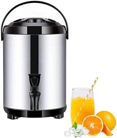 10L Stainless Steel Hot Water Dispenser with Faucet, Insulated Commercial Coffee Urn, Thermostat-Controlled Water Boiler, Perfect for Catering and Events, Keeps Water Hot for 10-12 Hours