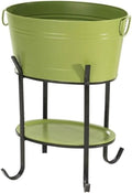 Iice Bucket, Camping Beer Ice Bucket Rack Portable Outdoor Bar Cooler Holder,Ice Bucket for Parties(Green)