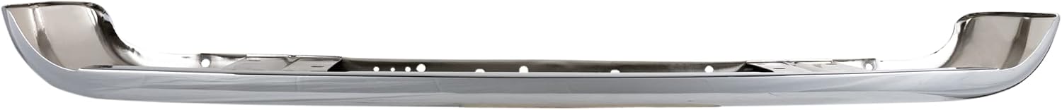 Garage-Pro Rear Bumper for Ford E-150 E-250 E-350 Super Duty 2005-2014, Chrome Steel, Automotive Exterior Accessories w/o Molding Holes, No Parking Aid Sensor