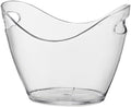 Keep Ice Frozen Longer ﻿Acrylic Ice BucketLarge Capacity Champagne BucketBar Pellet BucketFilled Bucket for parties(Clear)