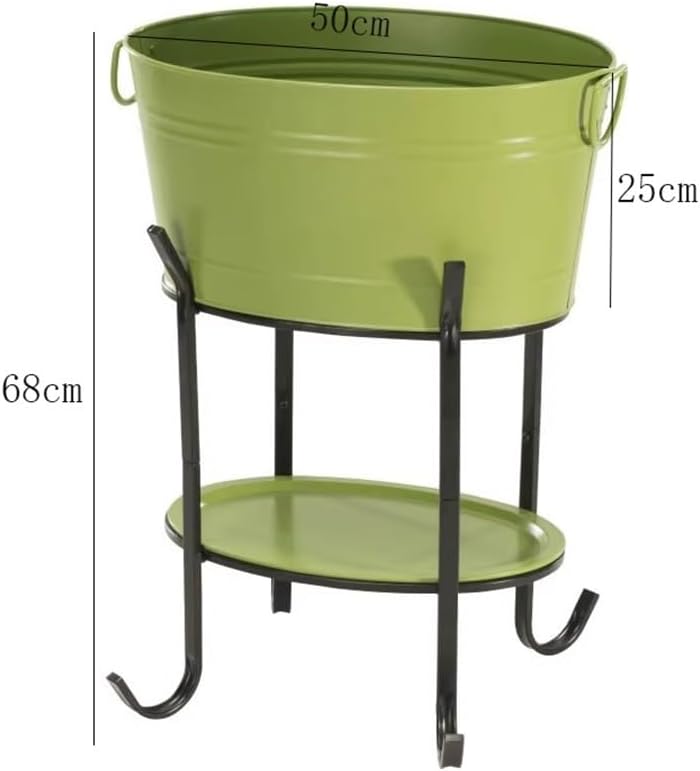 Ice Bucket, Camping Beer Ice Bucket Rack Portable Outdoor Bar Cooler Holder Ice Buckets For Parties(Black)
