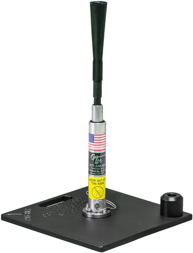 G Tee Classic Baseball/Softball Batting Tee Adjustable | Flexible Rubber Cup & Stainless Steel Aluminum Base | Best Tee for All Ages | Used by Pros | Made in USA 2 Year Warranty
