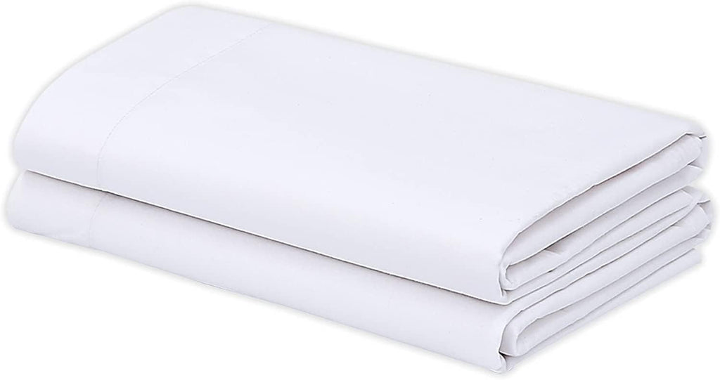 GOLD TEXTILES Bulk Pack of 72 Egyptian Cotton Standard/Queen Size Pillowcases, White T300-22'x32' (Fits up-to 20' X30' Pillow)- Ideal for use Hotels, Hospitals, School Hostel (Pillowcases - 72 Pack)