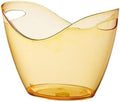 Ice Bucket, ﻿Acrylic Ice BucketLarge Capacity Champagne BucketBar Ice Pellet BucketFilled Ice Bucket Ice Buckets for Parties(Yellow)