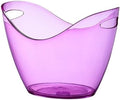 Ice Bucket, ﻿Acrylic Ice BucketLarge Capacity Champagne BucketBar Ice Pellet BucketFilled Ice Bucket Ice Buckets for Parties(Purple)