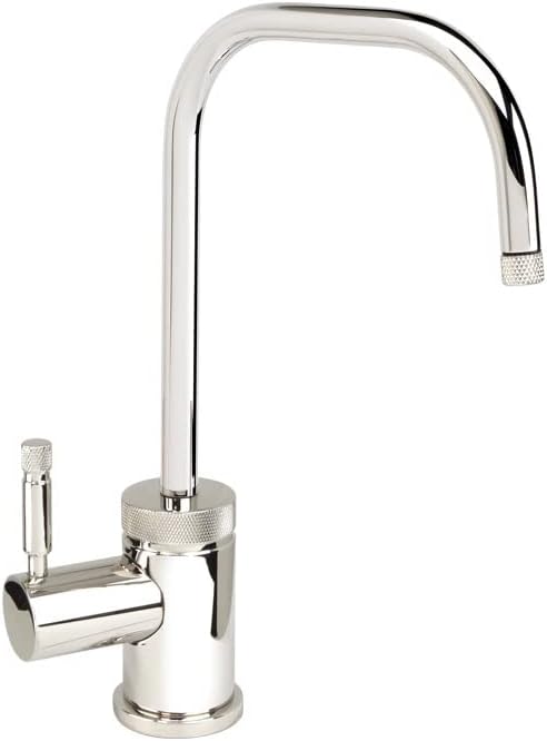 Waterstone 1455H-SG Industrial 2 Bend U-Spout Hot Only Filtration Faucet Satin Gold