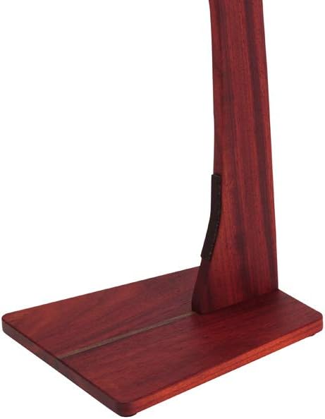 Zither Wooden Guitar Stand - Handcrafted Solid Padauk Wood Floor Stands Best for Acoustic, Electric and Classical Guitars, Made in USA