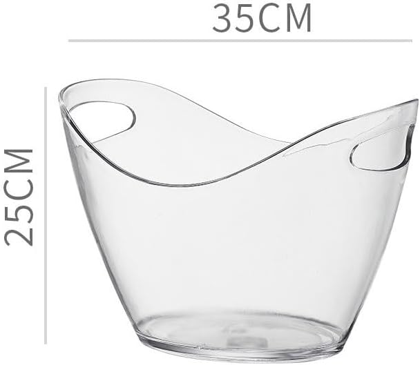 Keep Ice Frozen Longer ﻿Acrylic Ice BucketLarge Capacity Champagne BucketBar Pellet BucketFilled Bucket for parties(Purple)