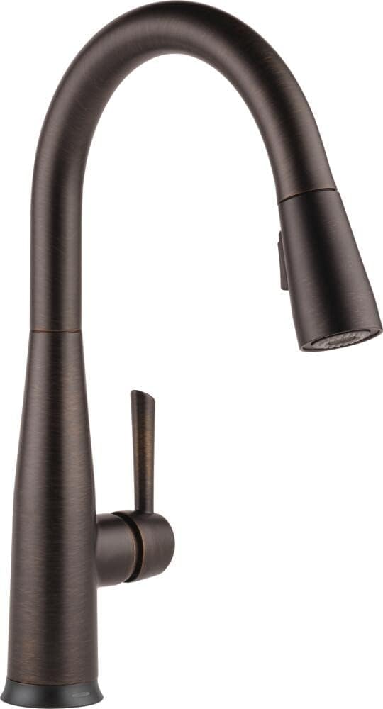 Delta Faucet Essa VoiceIQ Touchless Kitchen Faucet with Pull Down Sprayer, Smart Faucet, Alexa and Google Assistant Voice Activated, Kitchen Sink Faucet, Venetian Bronze 9113TV-RB-DST