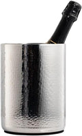 Iice Bucket, Stainless Steel Champagne Wine Chiller Bucket Ice Cooler,Ice Bucket for Parties(Silver)