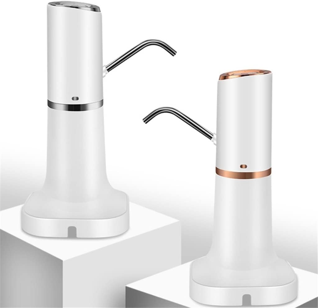 Home Automatic Water Dispenser Hand Press Water Pump USB Charging Water Pump (Color : Gold) (Silver)