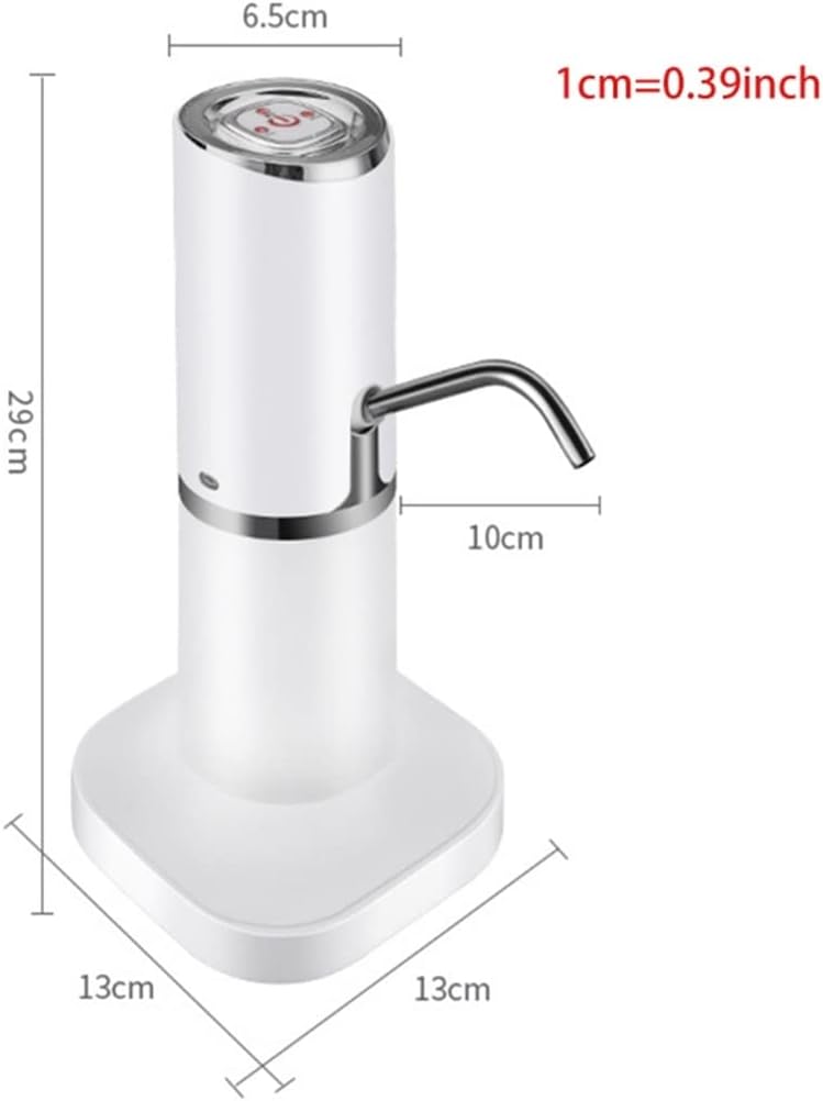 Home Automatic Water Dispenser Hand Press Water Pump USB Charging Water Pump (Color : Gold) (Silver)