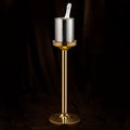 GAGALU Floor-Standing Stainless Steel Champagne Bucket Set, Housewarming Decoration, Bar KTV Christmas Family Kitchen Party Ice Bucket,H