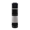 Hot and Cold Water Dispenser Water Dispenser Top Loading Hot/Cold Temperature Black and Stainless Steel
