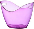 Keep Ice Frozen Longer ﻿Acrylic Ice BucketLarge Capacity Champagne BucketBar Pellet BucketFilled Bucket for parties(Purple)