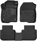 Husky Liners Weatherbeater Floor Mats | Fits 2024-2026 Honda CR-V (Includes Hybrid Models) | Front & 2nd Row, 3-pc Black - 99411