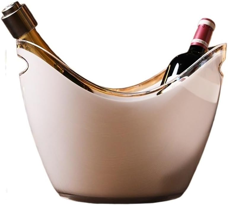 Ice Bucket, Wine Champagne Ice Bucket for Bar & Home Ice Buckets For Parties(White)