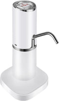 Home Automatic Water Dispenser Hand Press Water Pump USB Charging Water Pump (Color : Gold) (Silver)