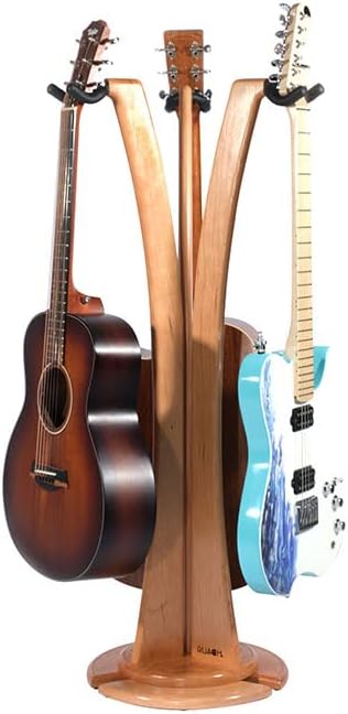 Ruach GS-1 Triple Acoustic/Electric Guitar Stand - Cherry
