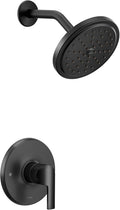 Moen UTS3202BL Doux M-CORE 3-Series 1-Handle Shower Trim Kit, Valve Required, Matte Black