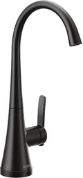 Moen S5535BL Sinema One-Handle High Arc Single Mount Beverage Faucet, Optional Water Filtration System Available (Sold Separately), Matte Black