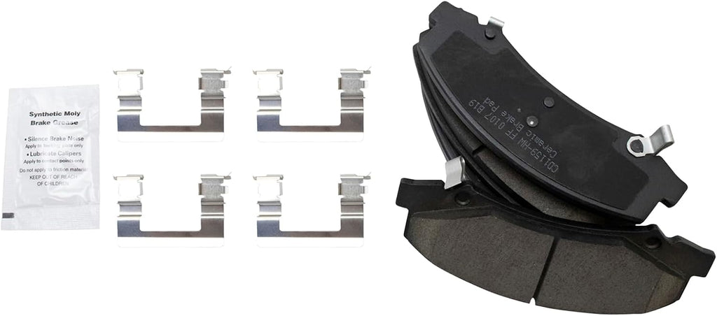 TRQ Performance Front Brake Pad & Rotor Kit Ceramic Premium G-Coated Slotted X Drilled Compatible with 2008-2009 Buick LaCrosse