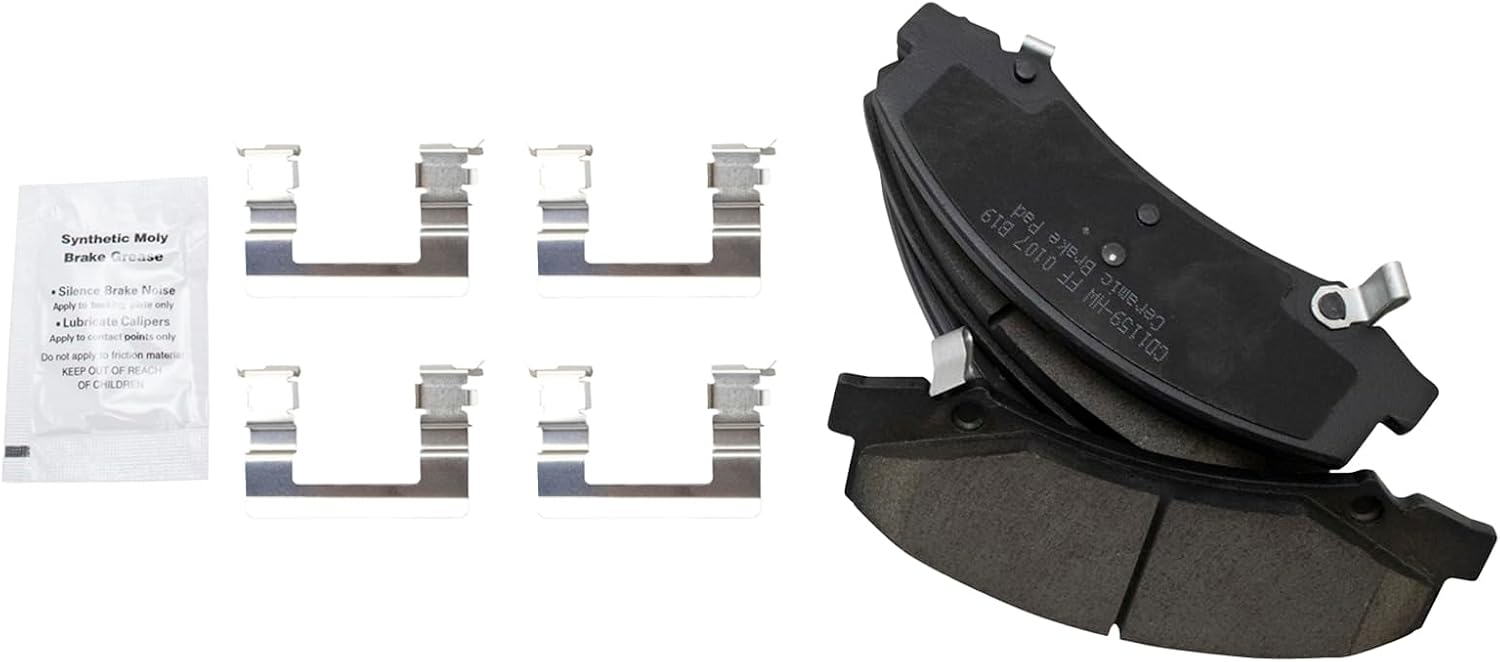 TRQ Performance Front Brake Pad & Rotor Kit Ceramic Premium G-Coated Slotted X Drilled Compatible with 2008-2009 Buick LaCrosse