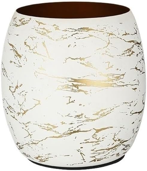 Ice Bucket, Large Capacity Red Wine Ice Wine Bucket Decorative Fashion Ice Cube Bucket Creative Stainless Steel Ice Bucket Champagne Bucket Ice Buckets for Parties(White)