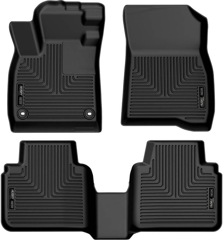 Husky Liners Weatherbeater Floor Mats | Fits 2024-2026 Honda Accord | Front & 2nd Row, 2-pc Black - 99421