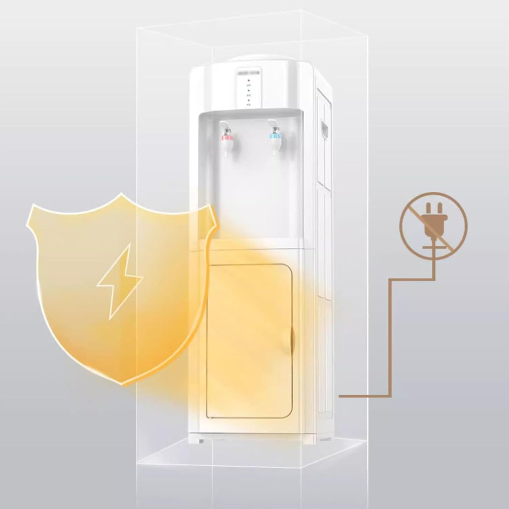 hot Water dispensers Water Dispenser for Household Use Fully Automatic Intelligent Vertical Cooling and Heating Upper Bucket Office Instant hot Water Dispenser (Color : Ice Warm)
