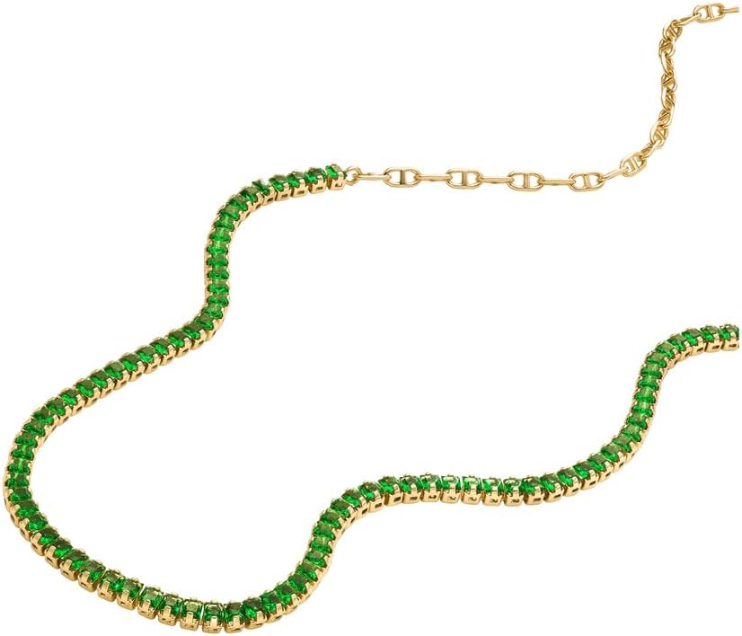 Fossil Women's Gold-Tone Stainless Steel Pendant Chain Necklace for Women