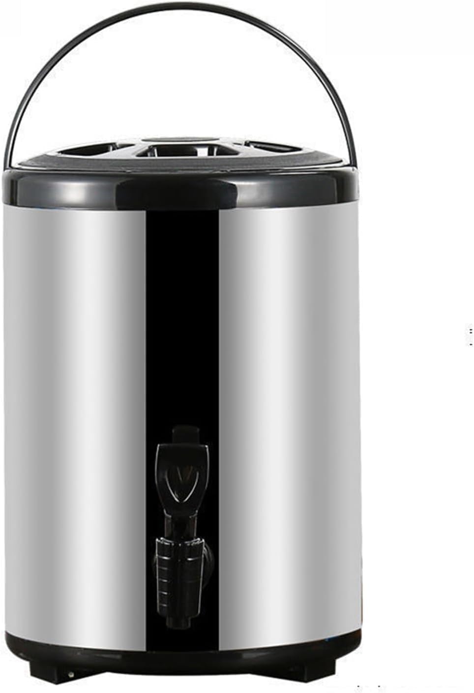 8L/10L/12L Stainless Steel Hot Water Dispenser Kettle Boiler, Milk Tea Bucket Insulated Barrel with Faucet,for Hot Water Or Beverage,12L ()