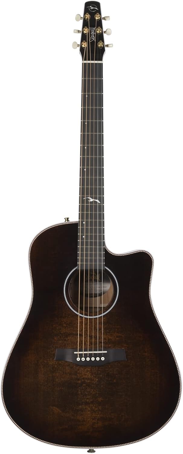 Artist Peppino Signature CW Acoustic-Electric Guitar, Bourbon Burst w/Gig Bag