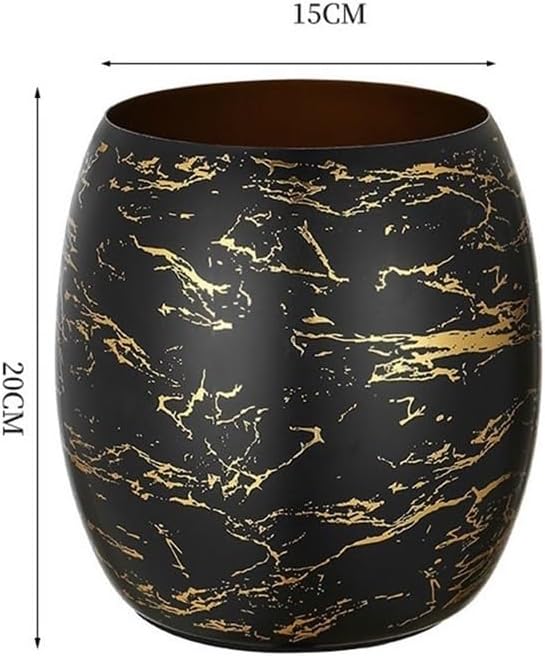 Ice Bucket, Large Capacity Red Wine Ice Wine Bucket Decorative Fashion Ice Cube Bucket Creative Stainless Steel Ice Bucket Champagne Bucket Ice Buckets for Parties(Black)