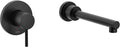 Align Matte Black Single Handle Wall Mount Tub Filler High Flow Tub Faucet with 10' Spout Reach, WT391BL