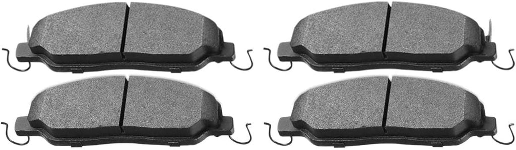 AutoShack Front & Rear Brake Rotors & Premium Pads for Ford, Mustang 2005-2010, RWD V6 4.0L - Silver Zinc Coated Drilled & Slotted - SilverShield Pro