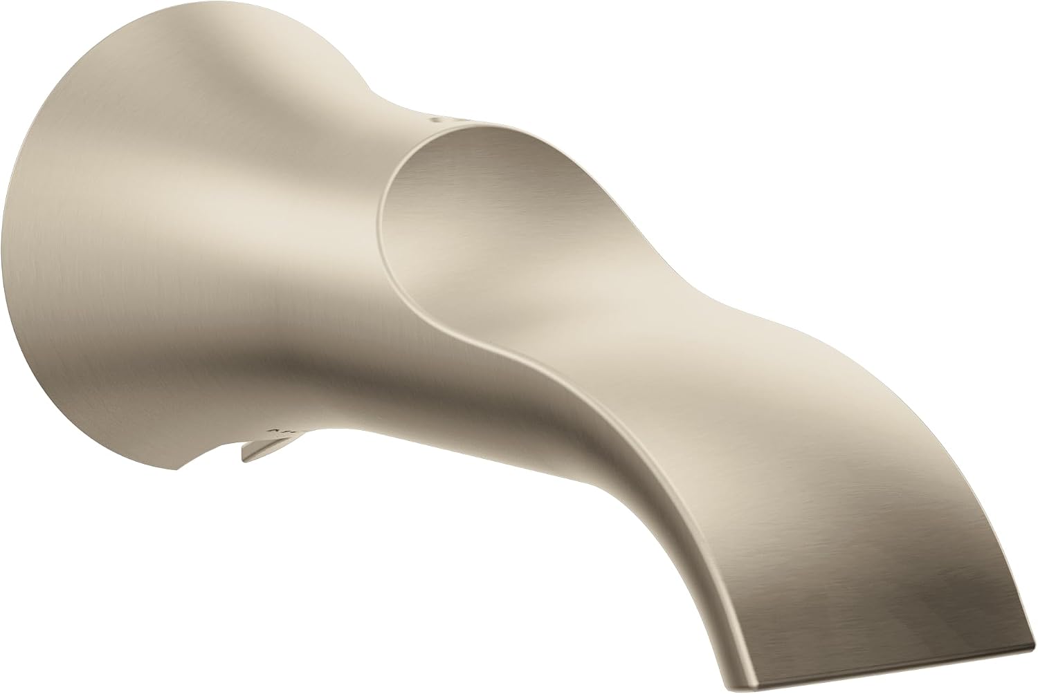Moen S3836BN Doux 1/2-Inch Slip Fit Connection Non-Diverting Tub Spout, Brushed Nickel