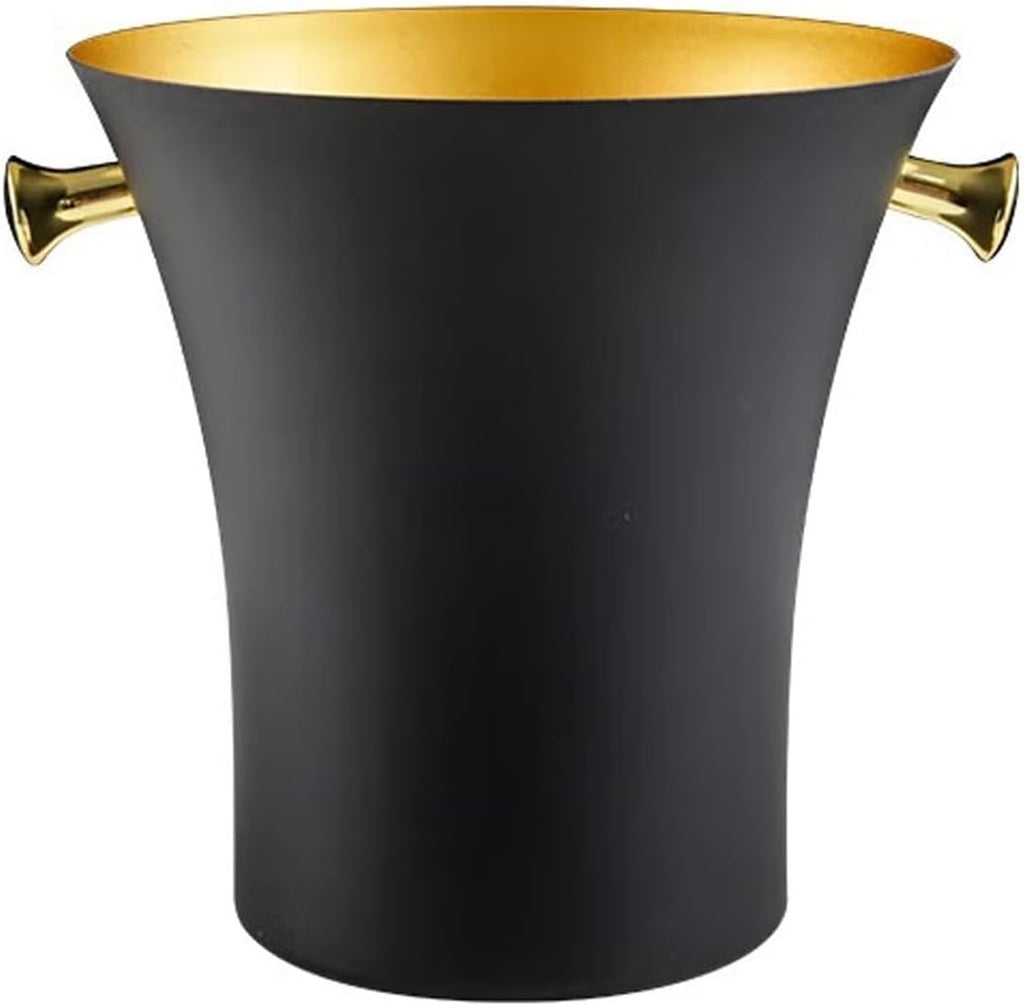 Ice Cube Trays 5L Ice Bucket, Stainless Steel Ice Buckets, Ideal Ice Bucket for Beer, Champagne and Wine, Ice Cube Tray for Parties and Picnics (Black) Ice Bucket For Party