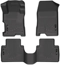 Husky Liners Weatherbeater Floor Mats | Fits 2008-2012 Honda Accord 4 Door | Front & 2nd Row, 3-pc Black - 98401