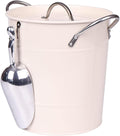 Ice Bucket with Lid and Ice Tongs,3.5L Metal Double Wal Ice Bucket Set,Home Kitchen Gifts with Lid,Modern Ice Buckets for Parties,Ice Bucket