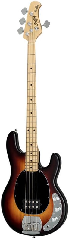 Sterling by Music Man StingRay Ray4 Bass Guitar in Vintage Sunburst Satin