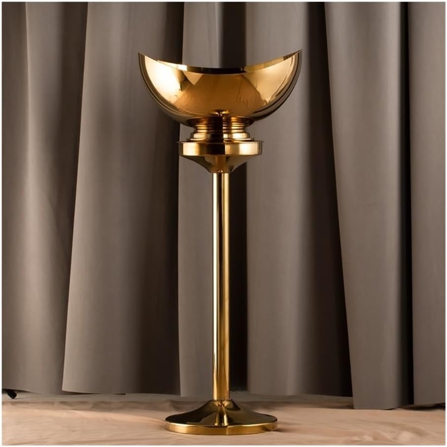 Ice Bucket, Large Ice Bucket for Floor Home Bar Chill Cooler with Handle Ice Buckets for Parties(Gold)