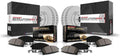 PowerStop Front and Rear Brake Kit for Acura TSX 2009-10 | Honda Accord 2008-10 - Fully-Coated Disc Rotors with Z17 Ceramic Brake Pads Replacement, CRK2742