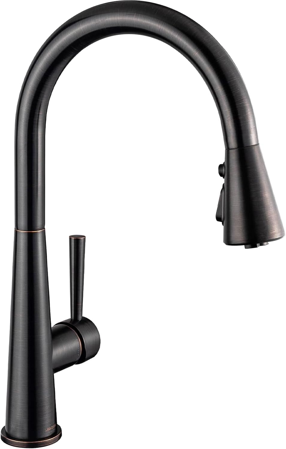 Oil Rubbed Bronze Kitchen Faucet with Pull Down Sprayer, Lava Odoro Bronze Single Handle Kitchen Sink Faucet, Faucet for Kitchen Sink with Magnetic Docking Spray Head, Deck Plate, KF321-ORB