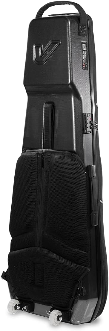 Gruv Gear Electric Guitar Case Hard, Patented Electric Guitar Gig Bag with Adjustable Backpack Straps, Easy Rolling Wheels, Travel Approved, Multiple Pockets for Guitar Accessories, Holds 1 Instrument
